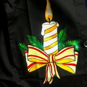 Xmass team hand painted kids shirt